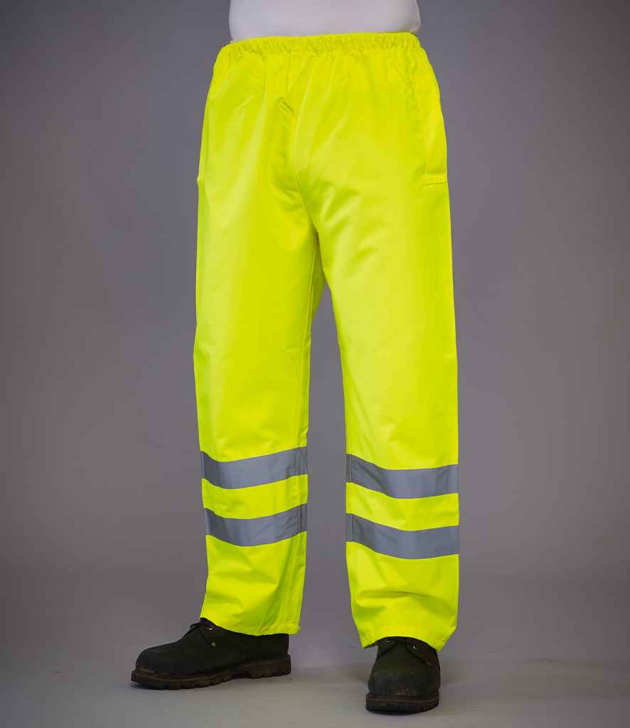 Yoko Hi-Vis Waterproof Overtrousers - Yellow
