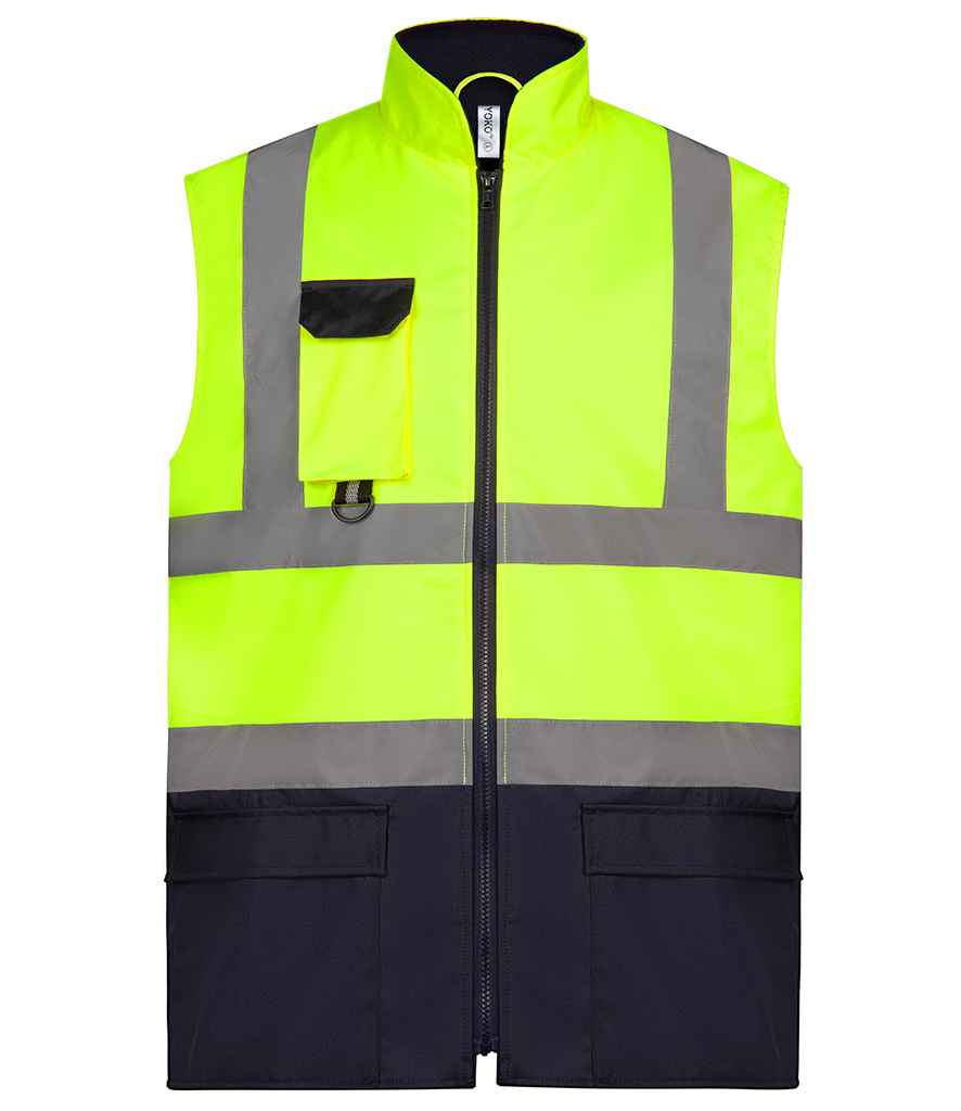 Yoko Two Tone Bodywarmer - Yellow/Navy