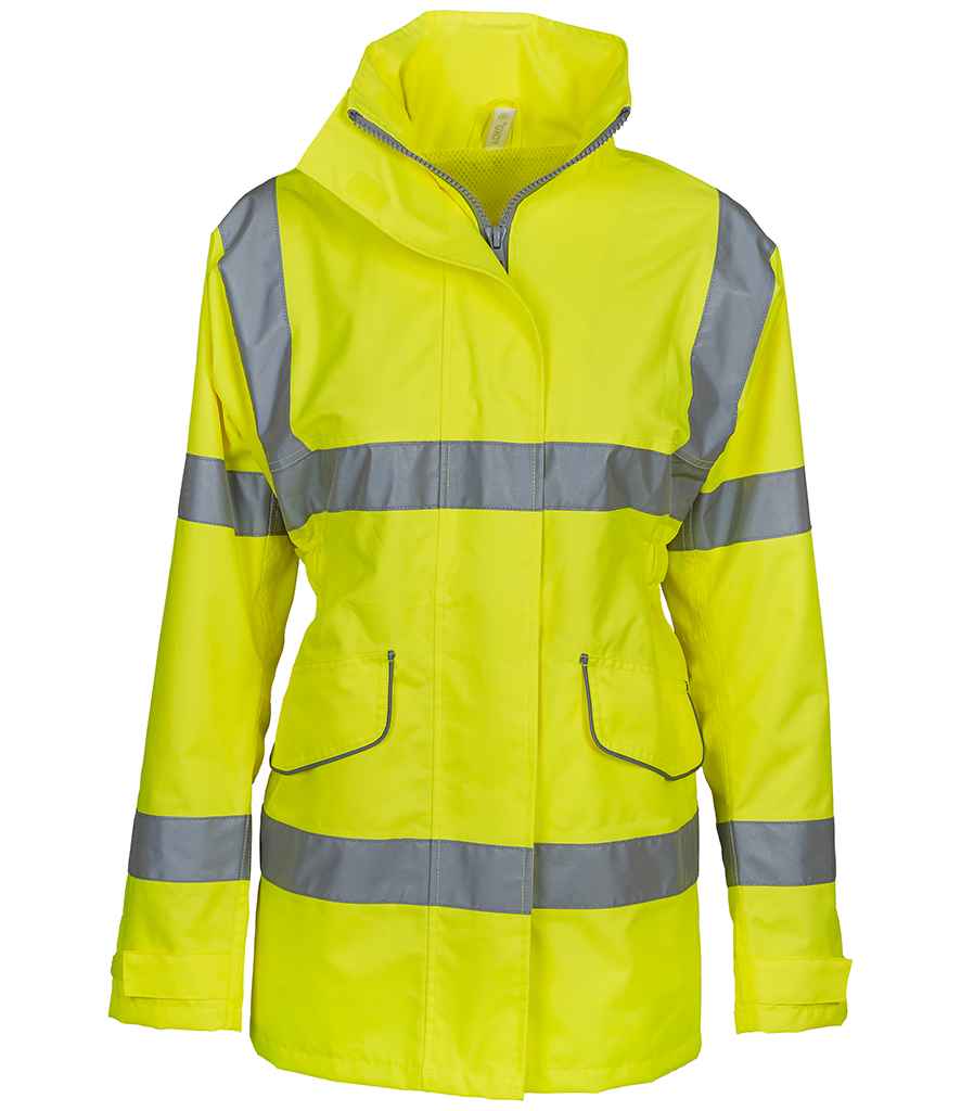 Yoko Ladies Hi-Vis Executive Jacket - Yellow