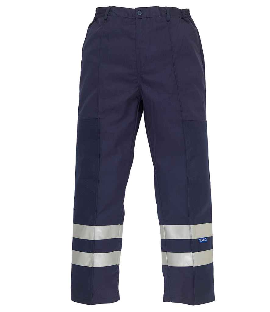 Yoko Reflective Poly/Cotton Ballistic Trousers - Navy