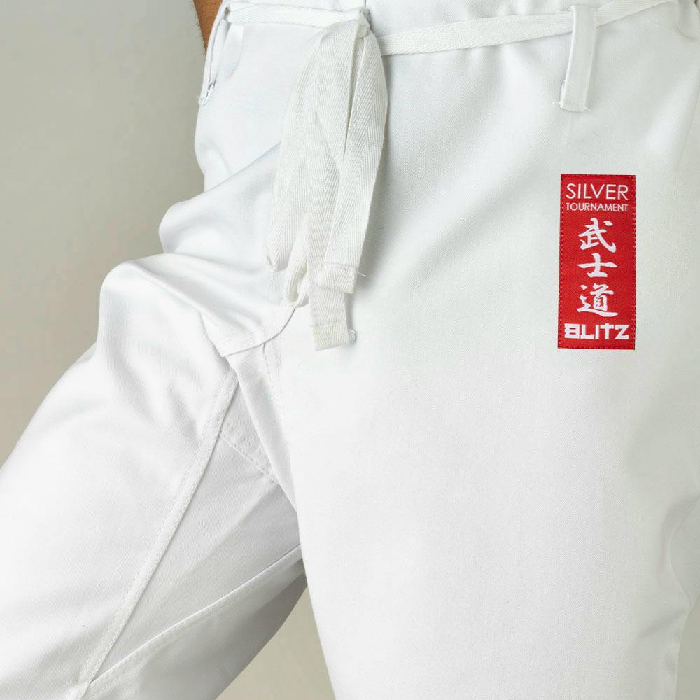 Blitz Adult Silver Tournament Kumite Karate Gi - 14oz