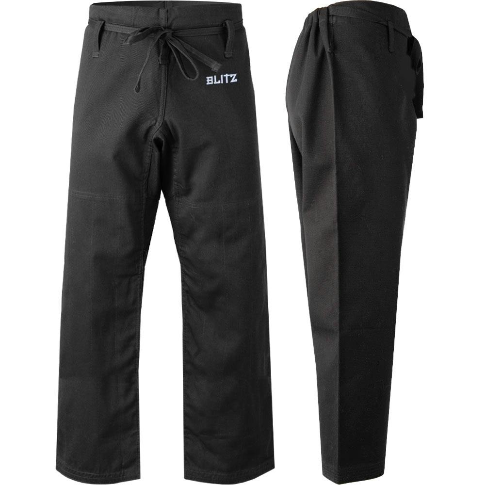 Blitz Adult Student Judo Trousers - Black - 6/190cm