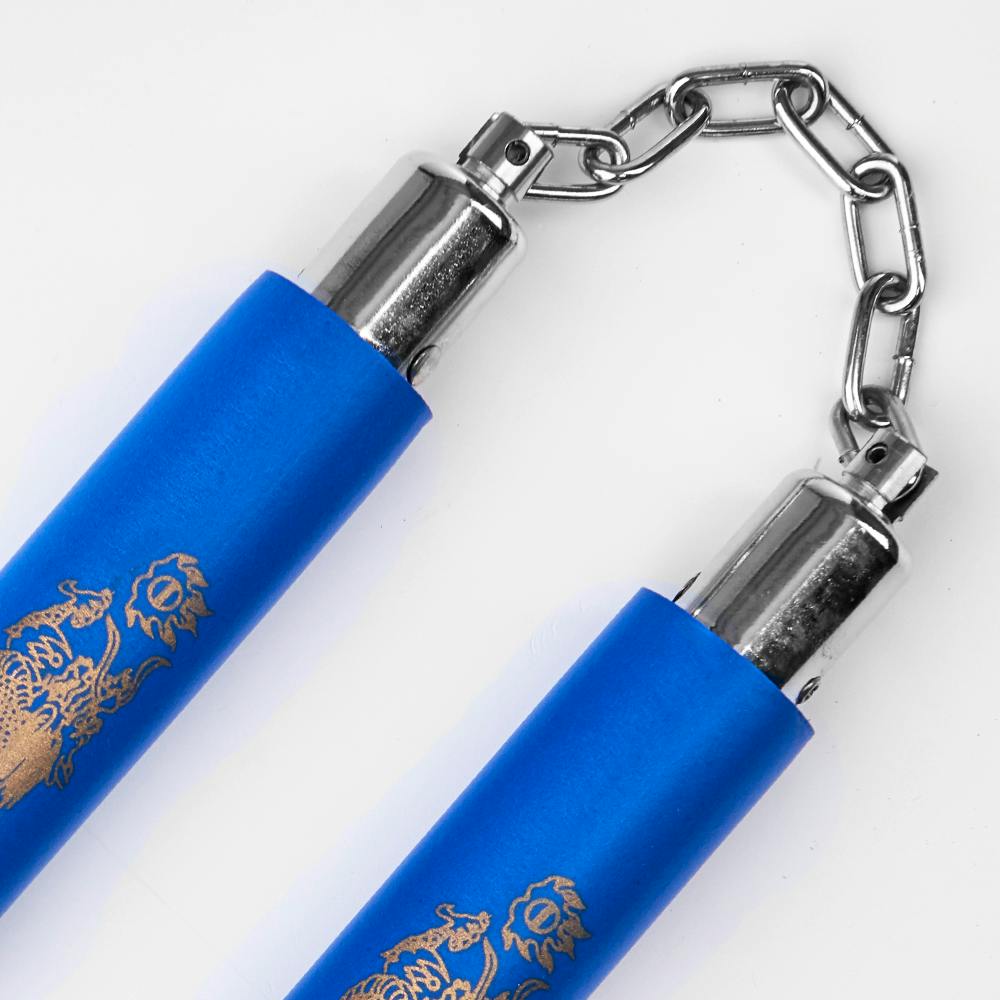 Blitz Blue Foam Ball Bearing Nunchaku