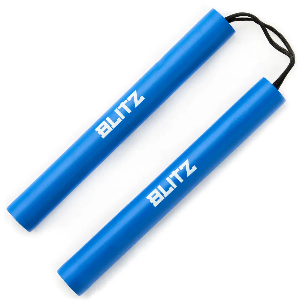 Blitz Blue Foam Cord Nunchaku