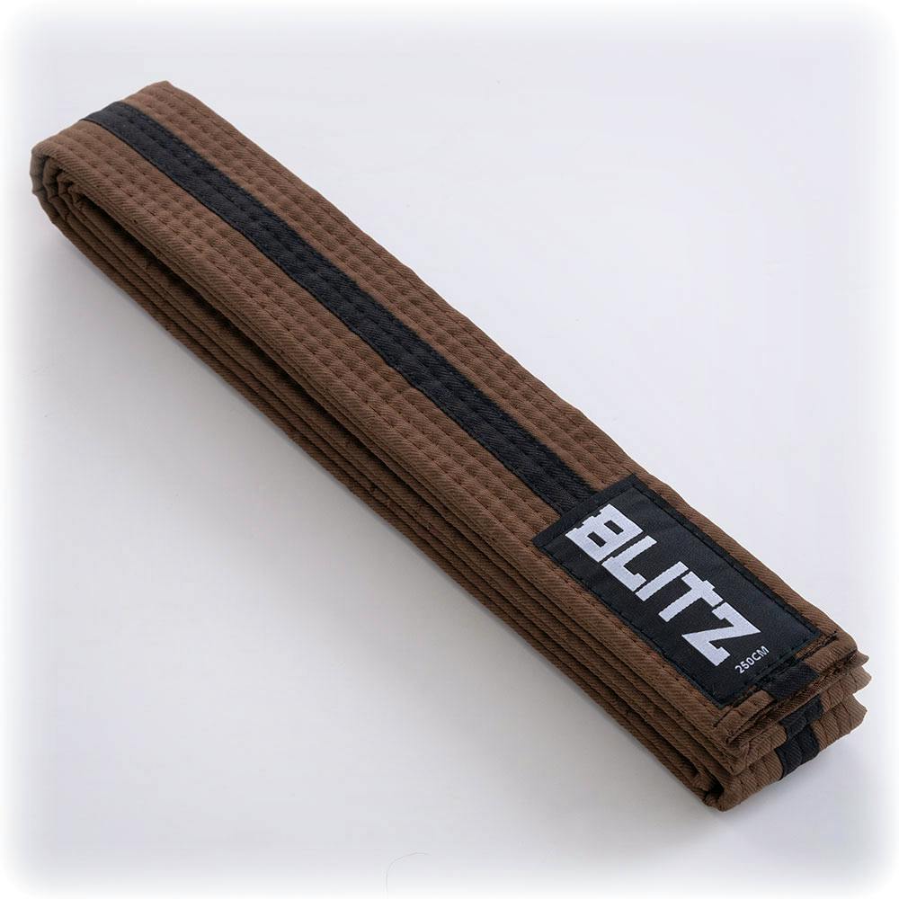 Blitz Colour Belt / Black Stripe - Brown / Black - 280cm