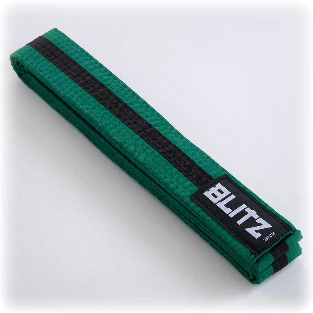 Blitz Colour Belt / Black Stripe - Green / Black - 280cm