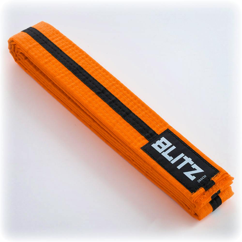 Blitz Colour Belt / Black Stripe - Orange / Black - 280cm