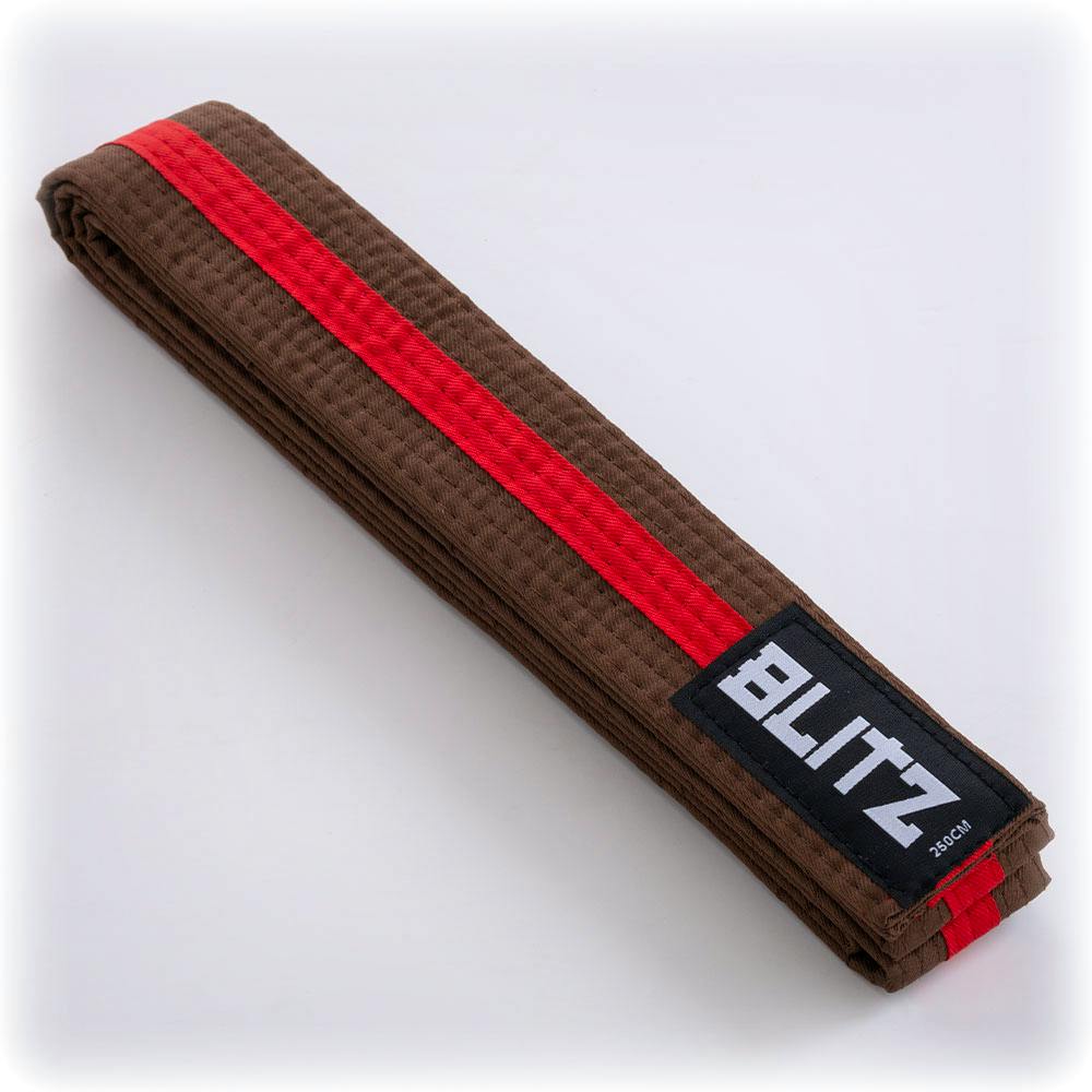 Blitz Colour Belt / Colour Stripe - Brown / Red - 280cm