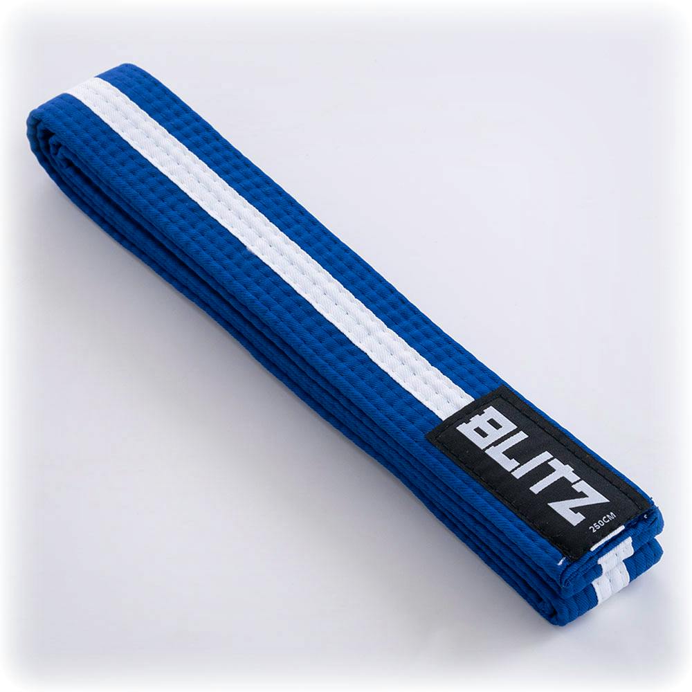Blitz Colour Belt / White Stripe - Blue / White - 230cm