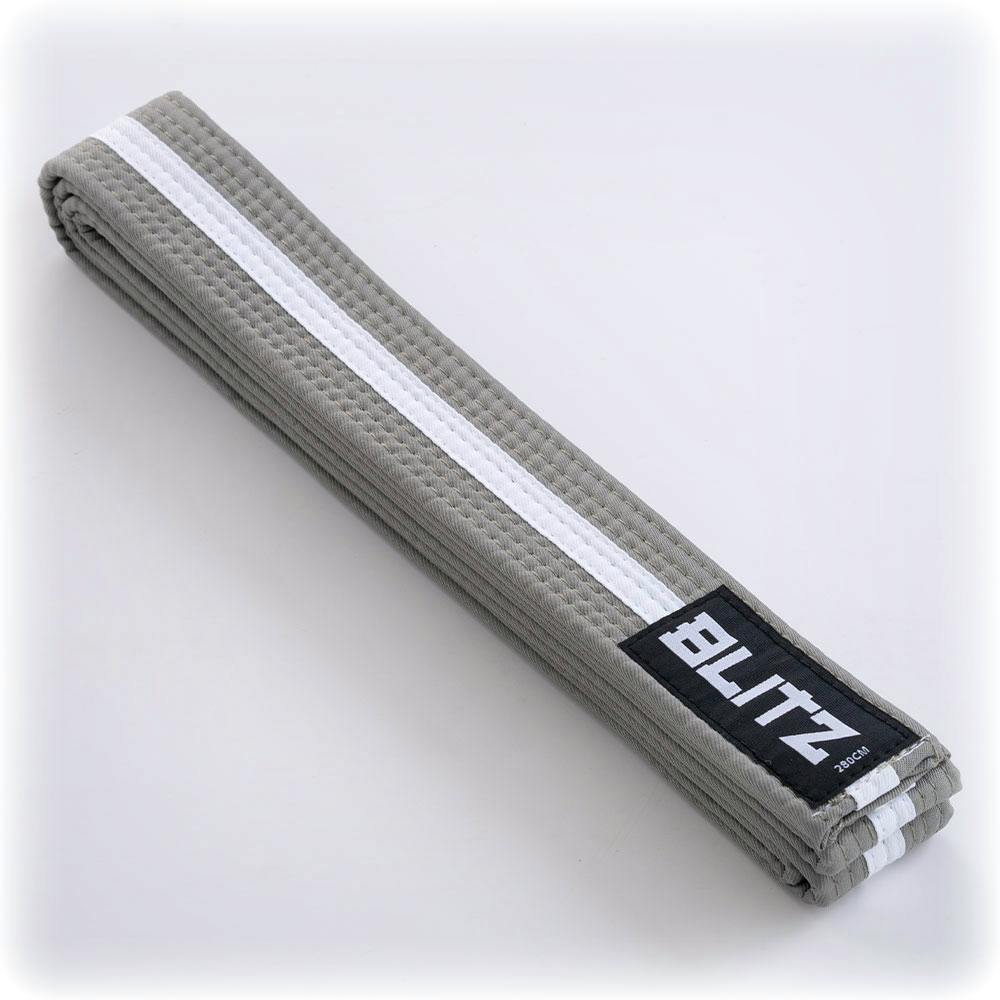 Blitz Colour Belt / White Stripe - Grey / White - 280cm