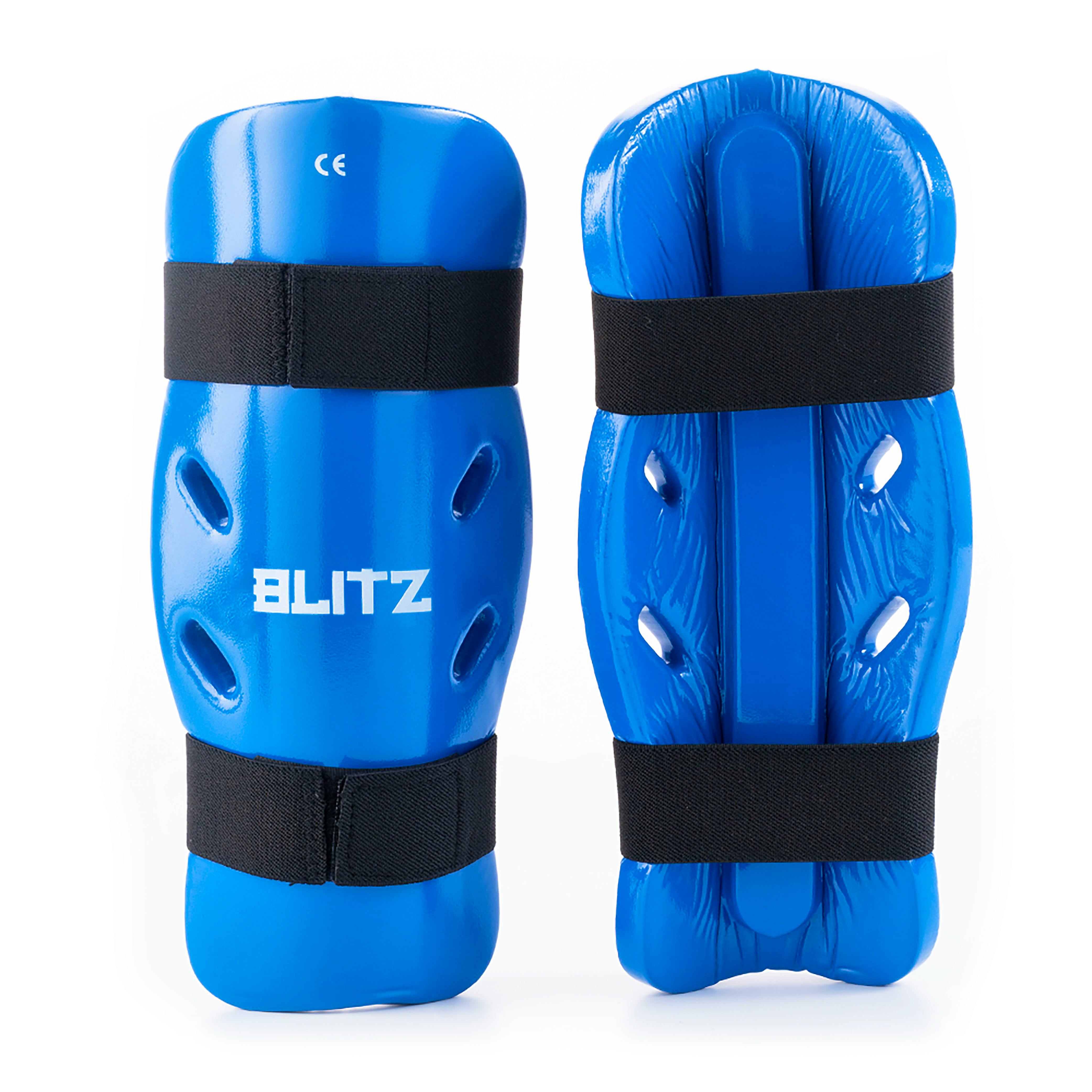 Blitz Dipped Foam Shin Guards - Blue - Small
