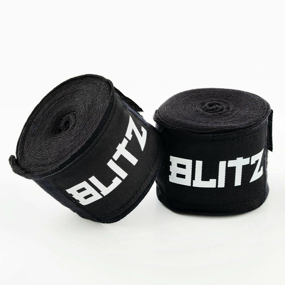 Blitz Hand Wraps - Black - 120 Inch