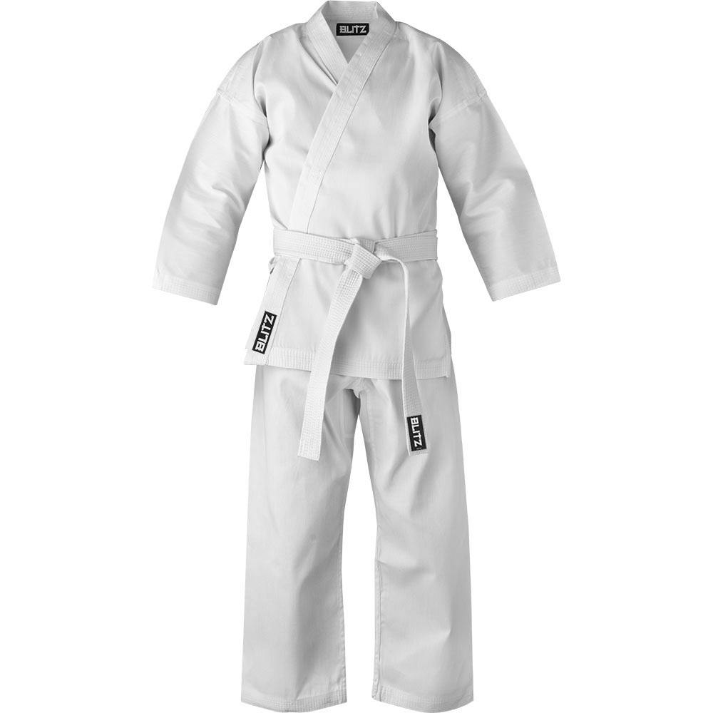 Blitz Kids Cotton Student Karate Gi - 7oz - White - 000/110cm