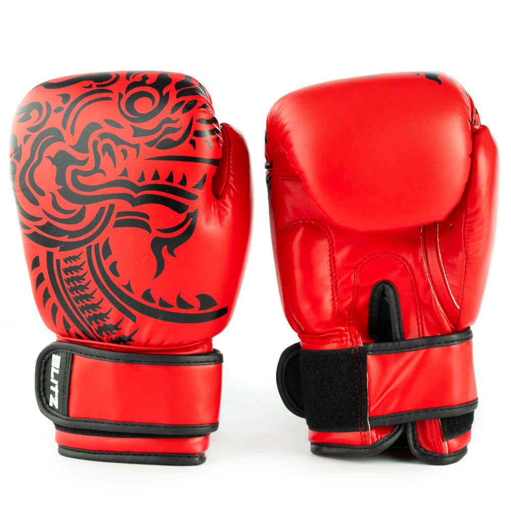 Blitz Kids Firepower Muay Thai Boxing Gloves - Red