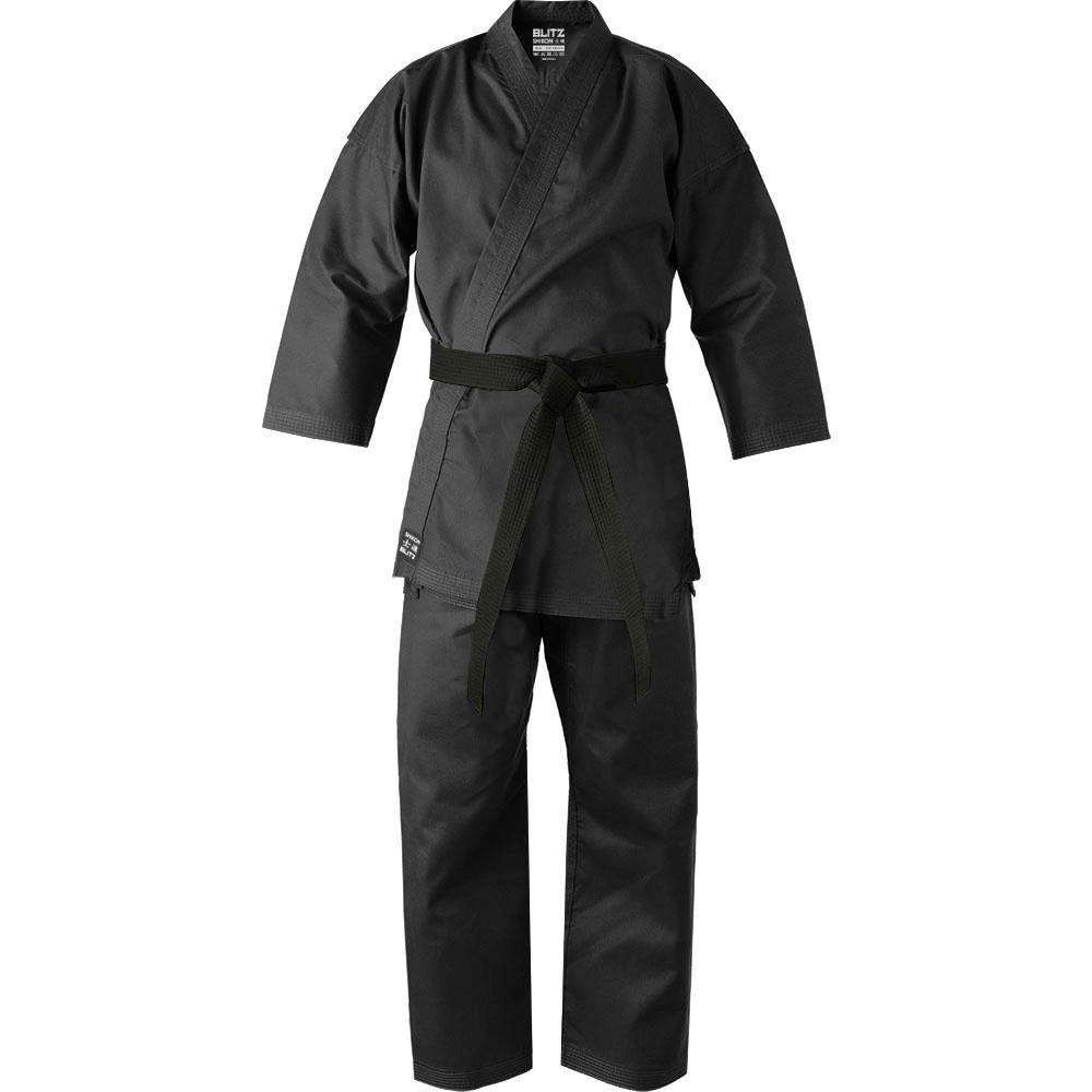 Blitz Kids Shikon Jujitsu Gi - 14oz - Black - 1/140cm