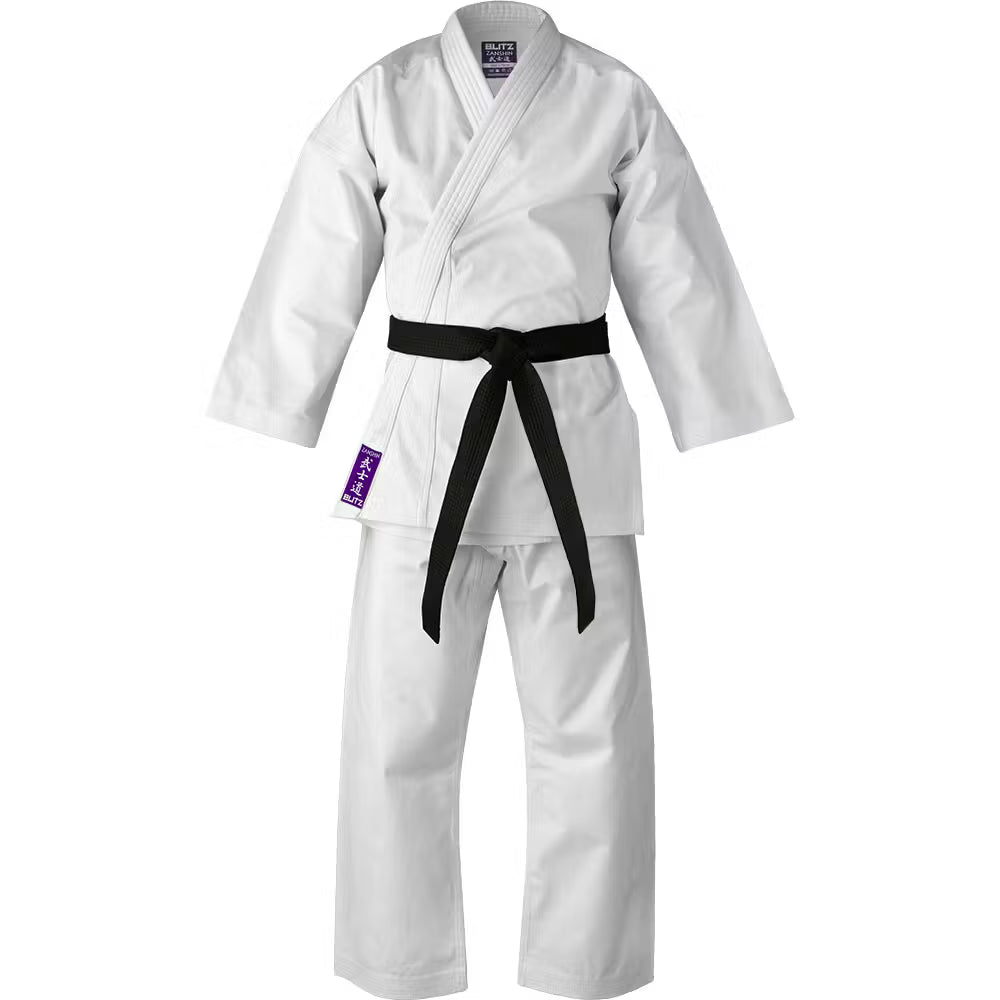 Blitz Kids Zanshin Karate Gi - 12oz - White - 1.5/145cm