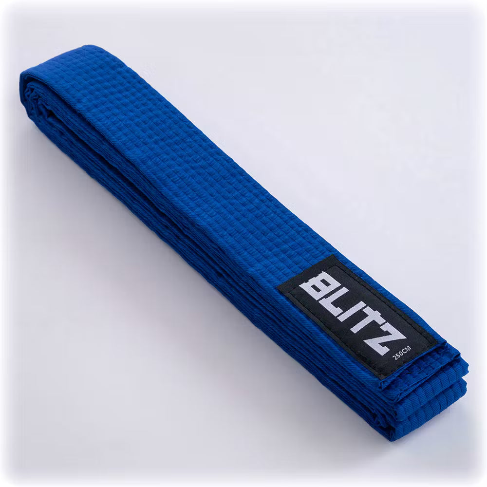 Blitz Plain Coloured Belt - Blue - 240cm
