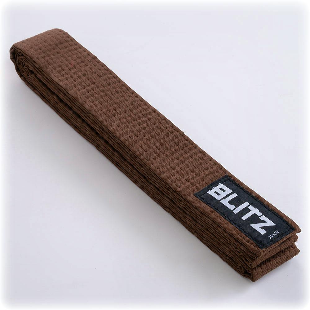 Blitz Plain Coloured Belt - Brown - 320cm