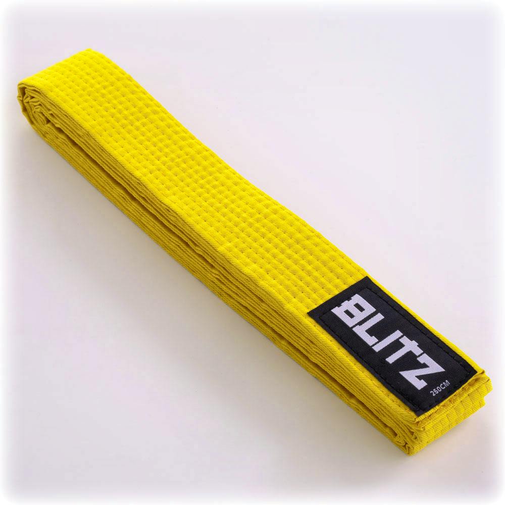 Blitz Plain Coloured Belt - Yellow - 230cm