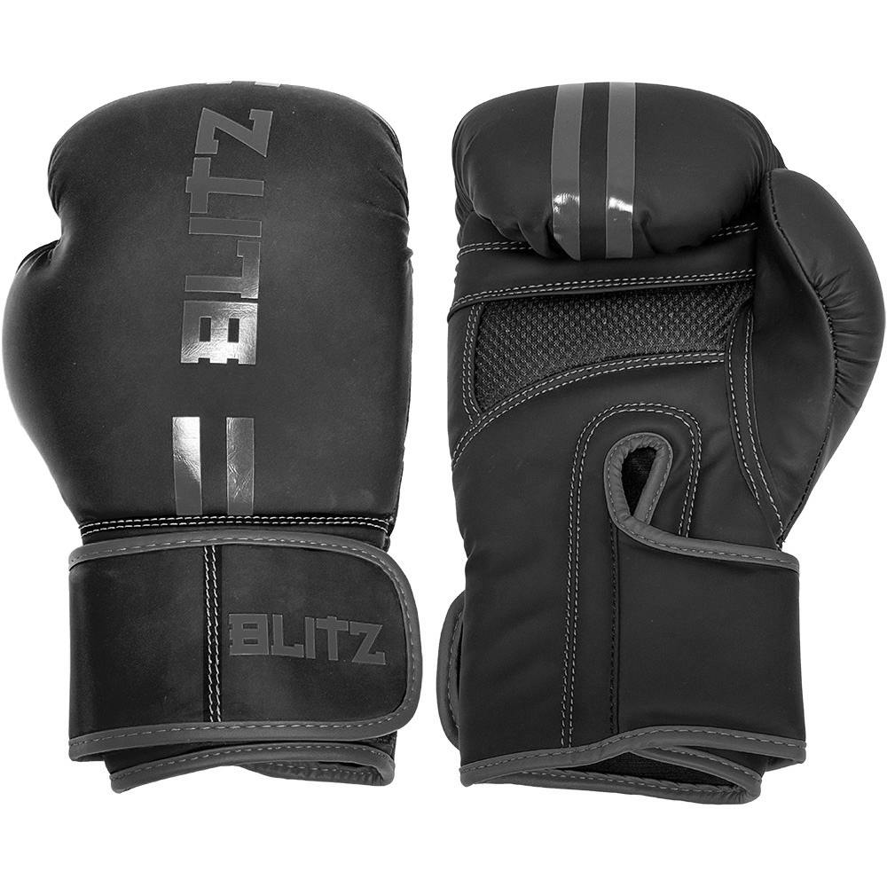 Blitz Titan Boxing Gloves - Black / Black - 10oz
