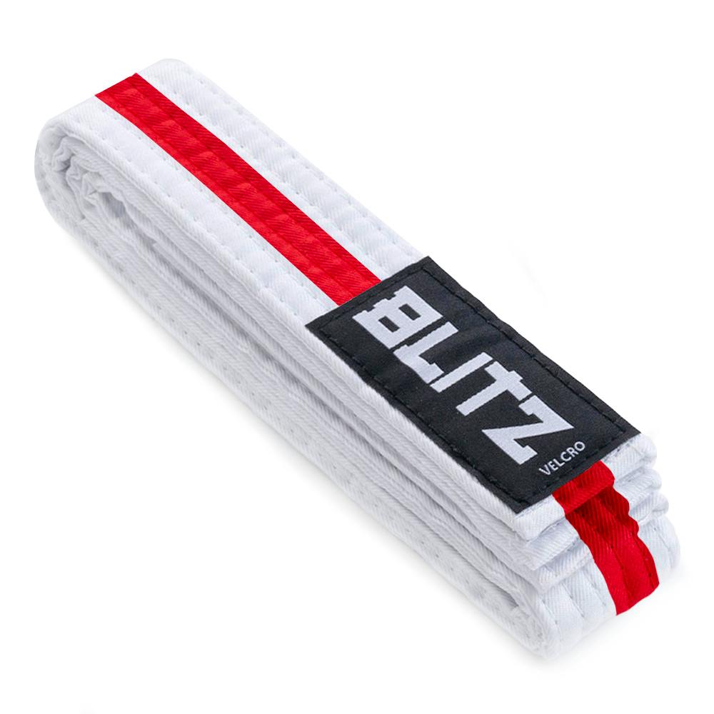 Blitz Velcro Belt - White / Red