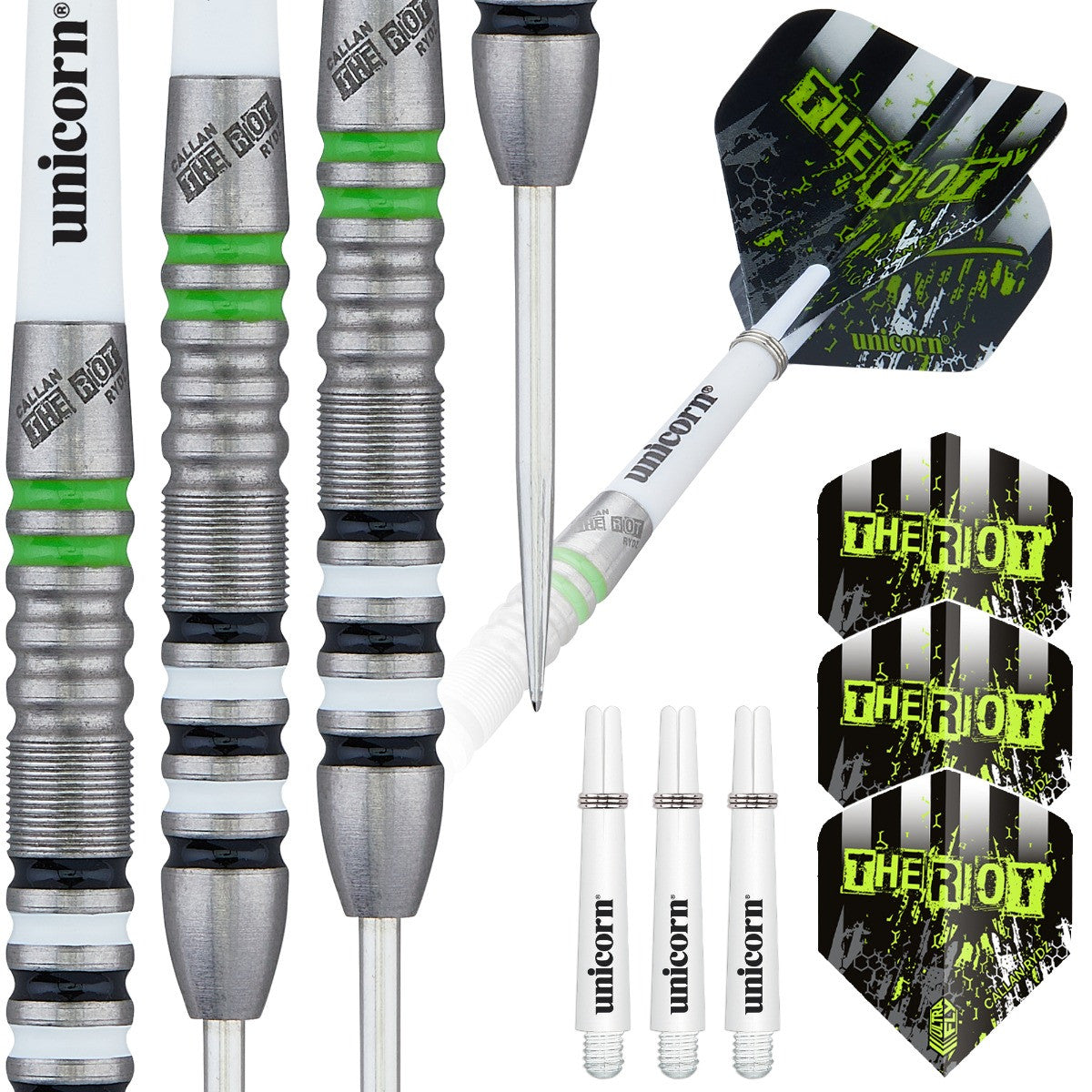 Unicorn Callan Rydz The Riot 80% Tungsten Steel Tip Darts