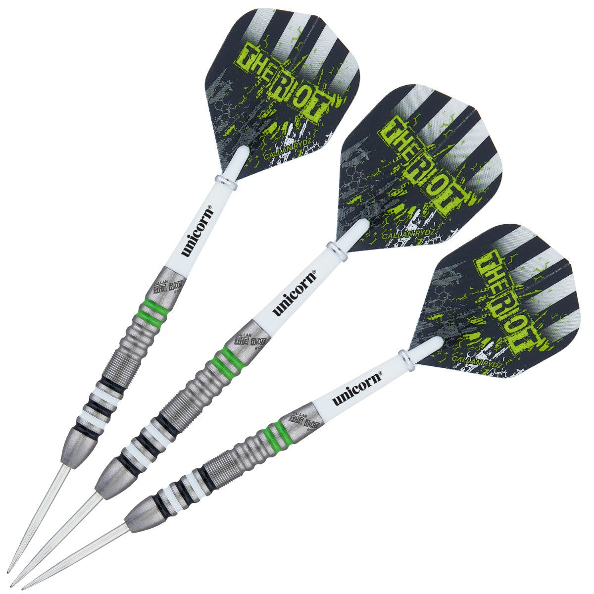 Unicorn Callan Rydz The Riot 80% Tungsten Steel Tip Darts