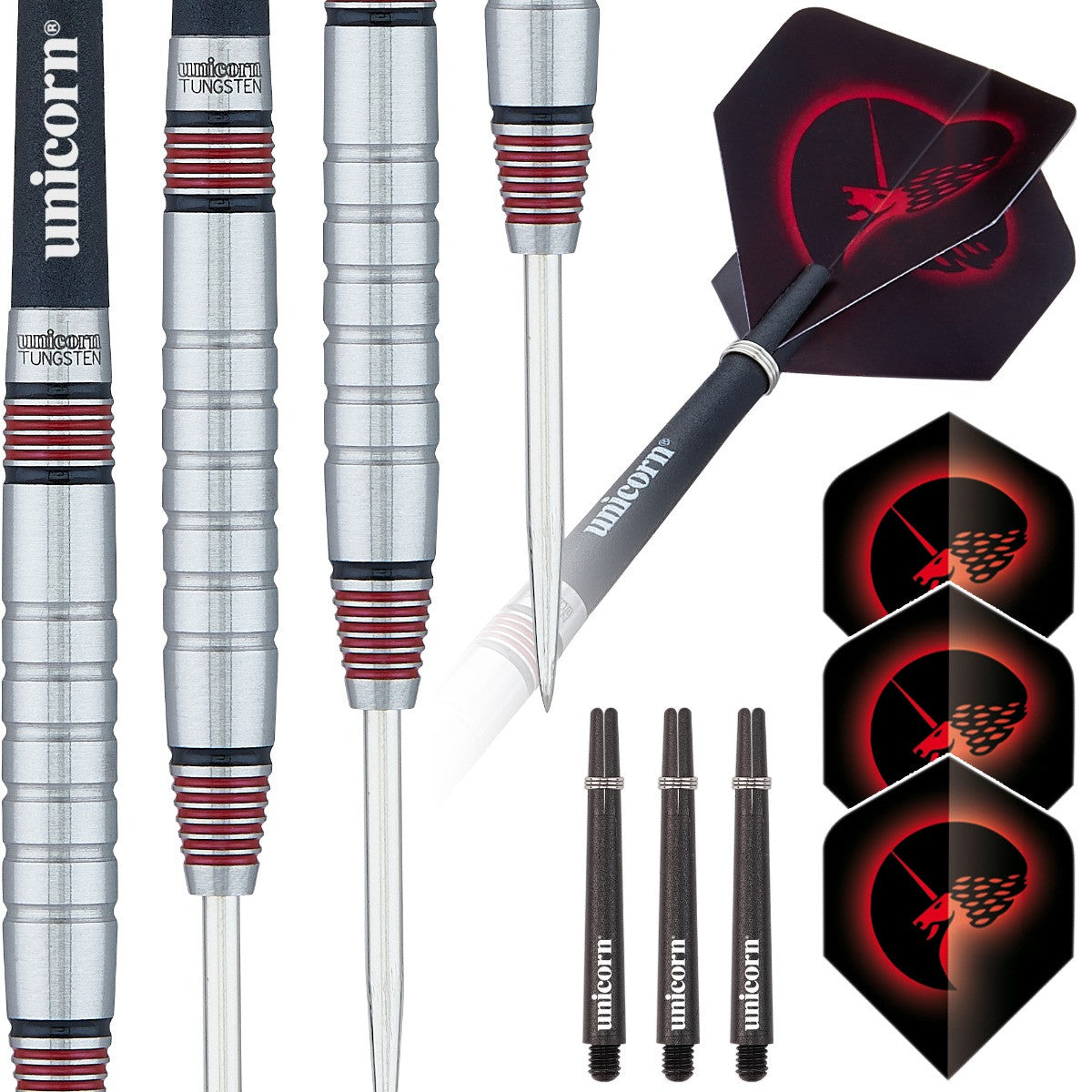 Unicorn Core Plus Tungsten Style 3 Steel Tip Dart - 80% Tungsten