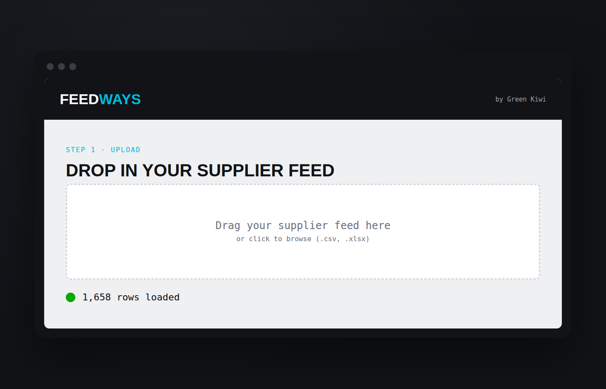 FeedWays — Supplier Feed to Shopify Converter