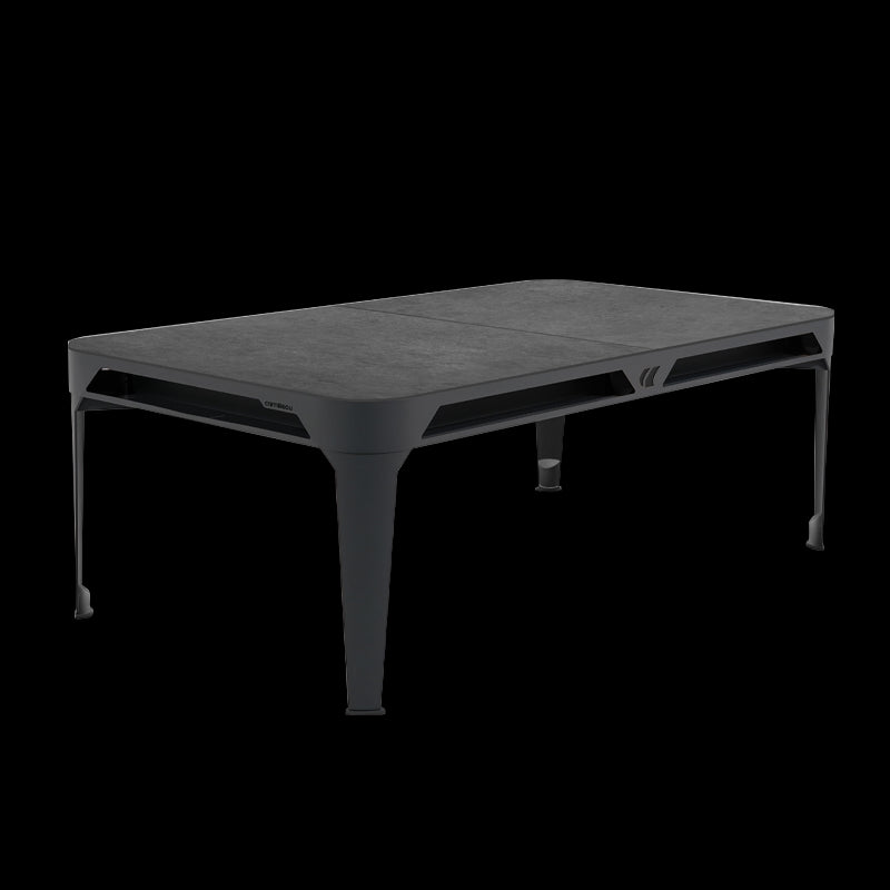 Hyphen Outdoor Pool Table Black Grey Frame / Light Grey Cloth
