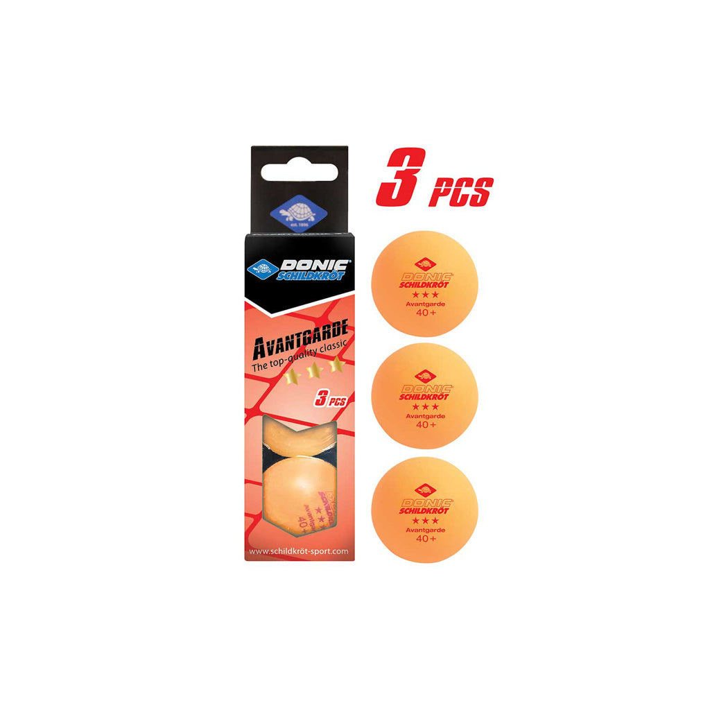 3-Star Orange Avantgarde Ball - 3 Pack