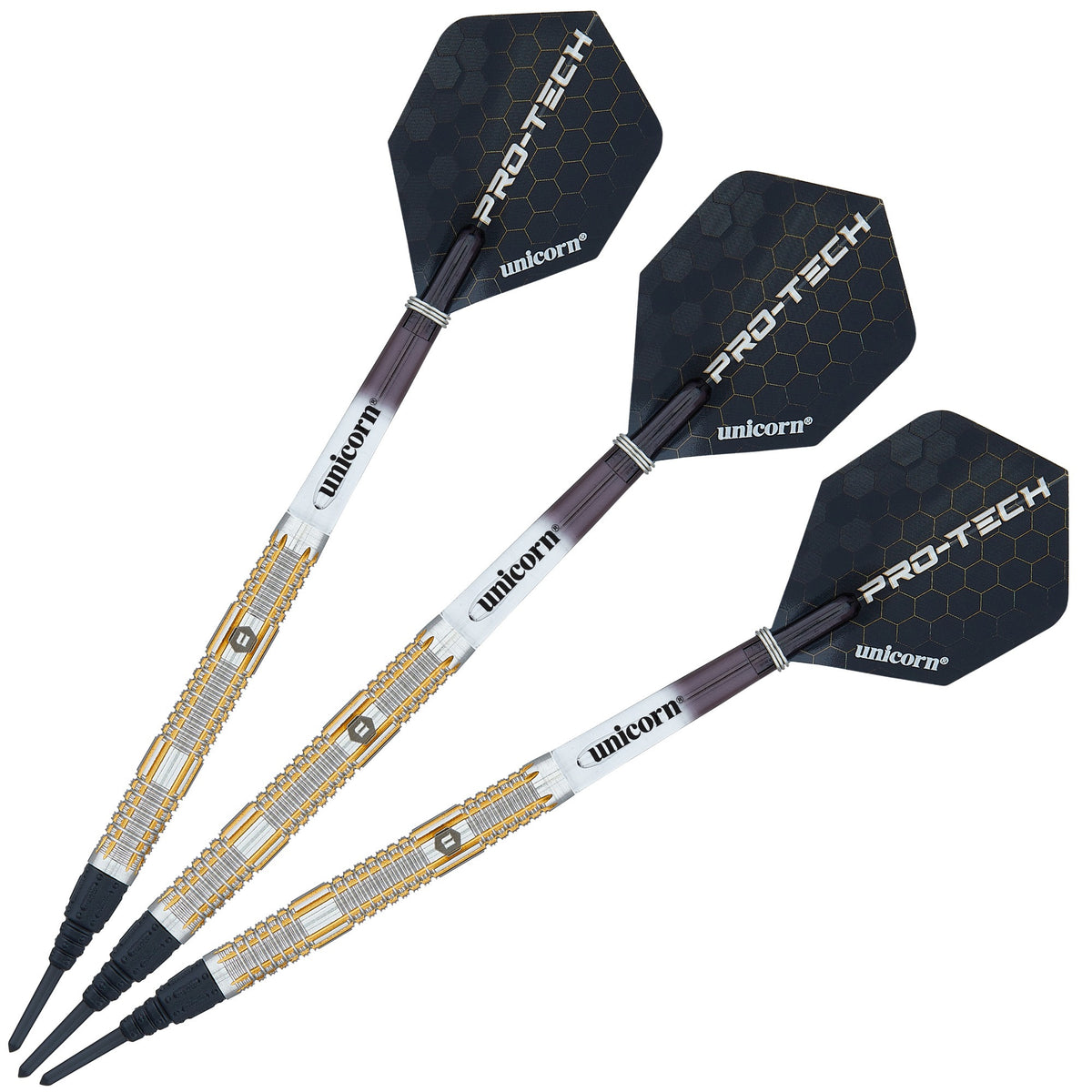 Unicorn Pro-Tech Style 4 Soft Tip Dart Set - 70% Tungsten - 18G