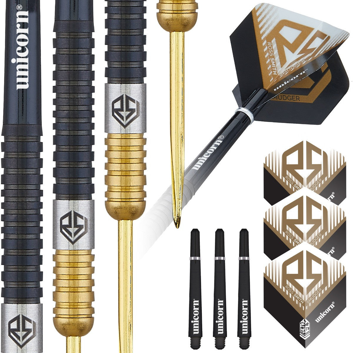 Unicorn Ross Smith 90% Tungsten Two-Tone Darts