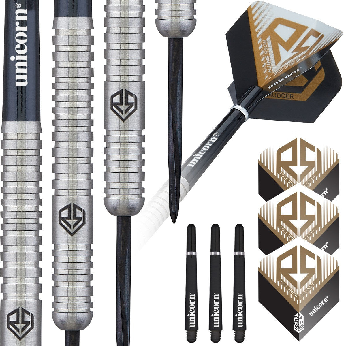 Unicorn Ross Smith 90% Tungsten Natural Darts