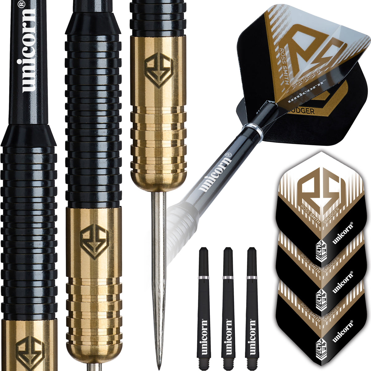 Unicorn Ross Smith Brass Steel Tip Darts