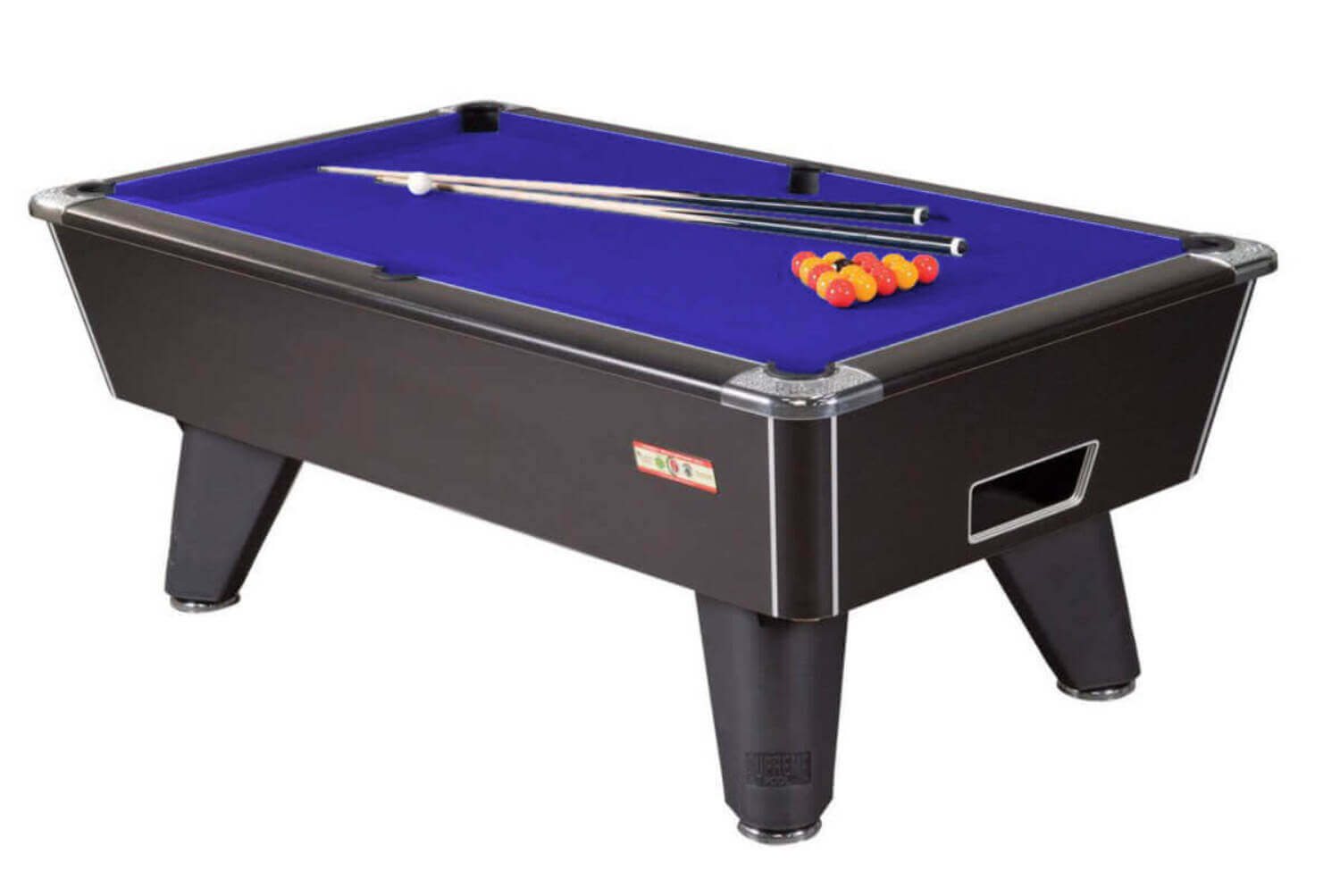 Supreme Winner Freeplay Slate Bed Pool Table - Black Pearl