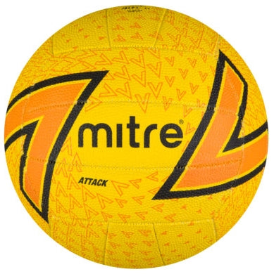 Mitre B1253  Attack Netball Yellow - Size 5