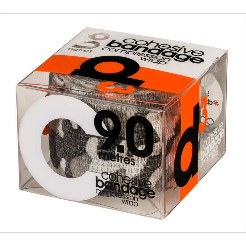 D3tape Cohesive Bandage 50mm X 9m Grey Camo