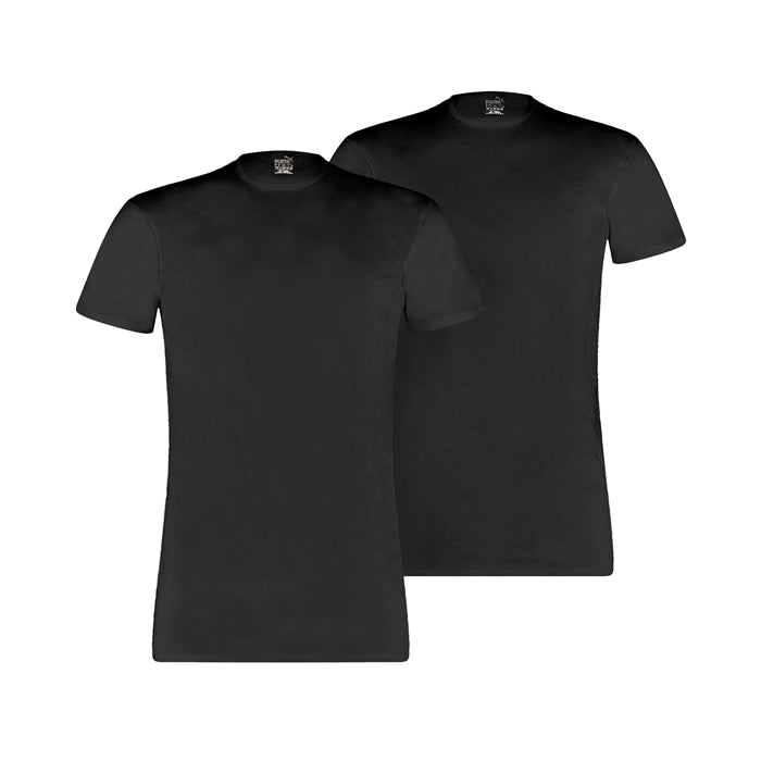 Puma T-Shirt 2 Pack Black - Medium