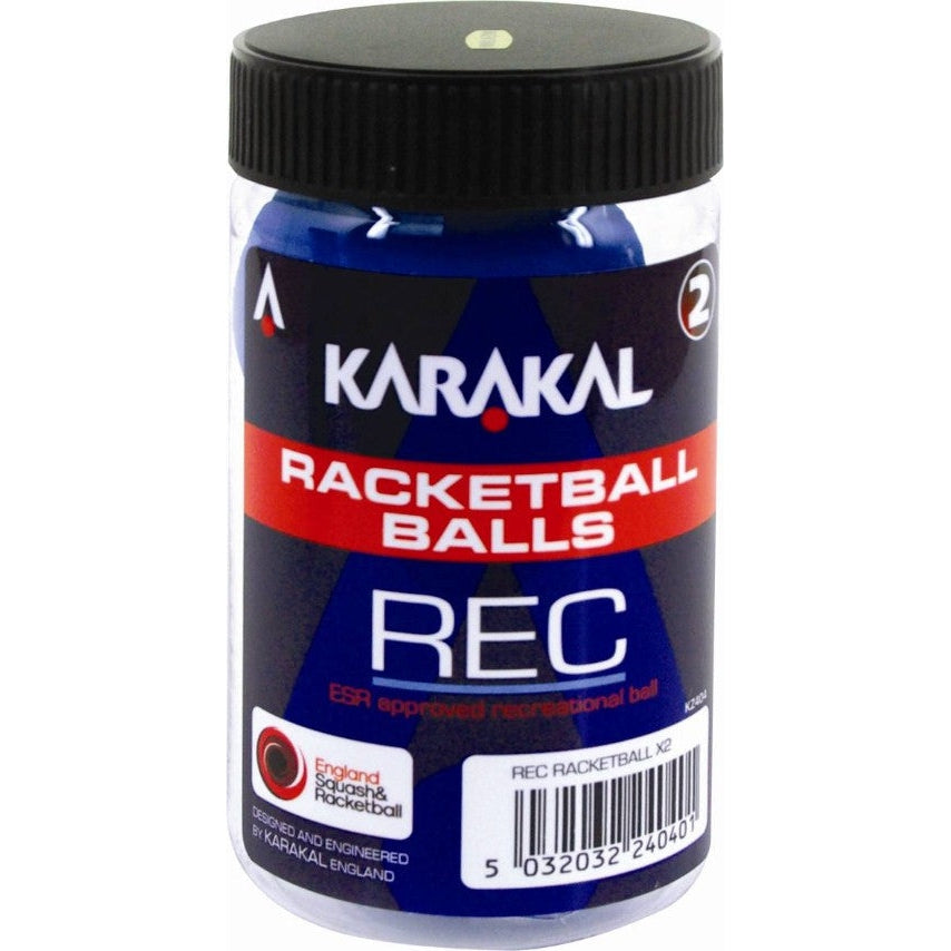 Karakal Racketball Balls Blue (Rec)- Tube Of 2