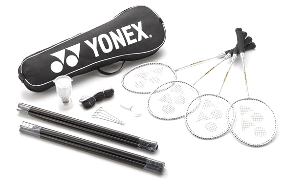 Yonex Badminton Set (Incl. 4 Rkts/Posts/Net Etc)